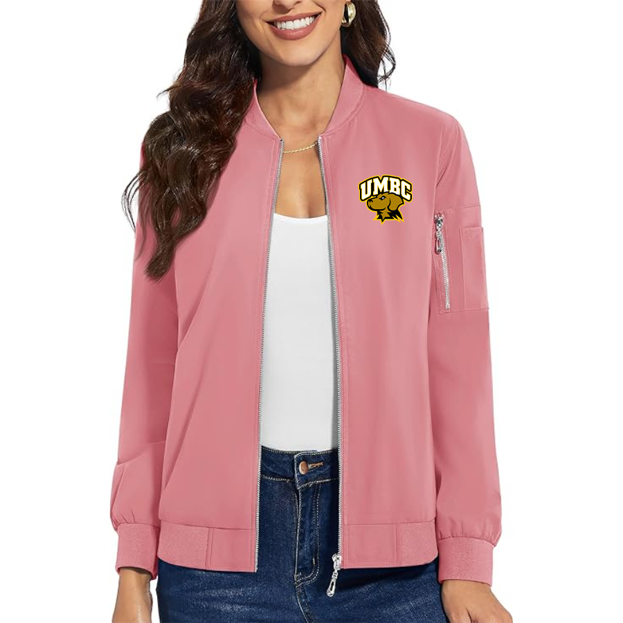 Women's UMBC Retrievers  Premium Bomber Jacket Outerwear